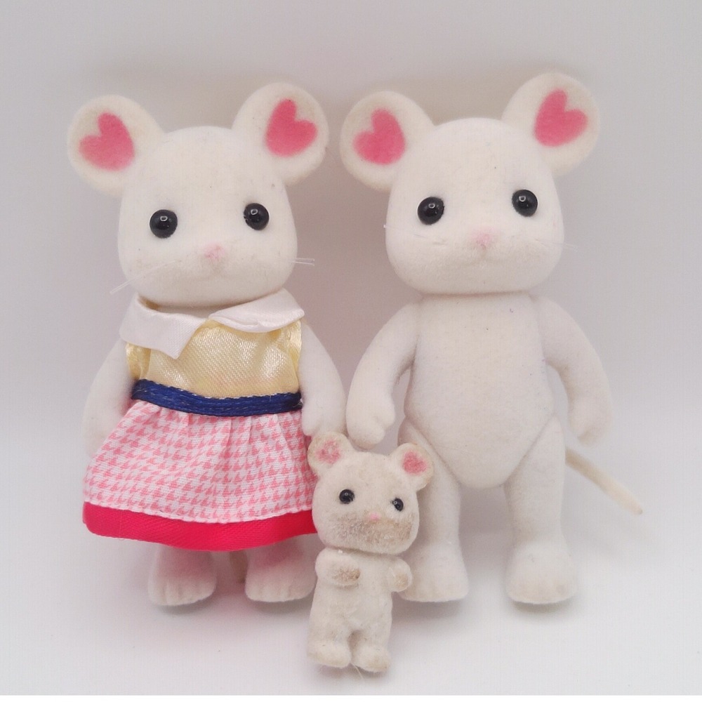 Sylvanian Families Marshmallow Mouse Family Set of 3